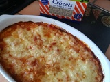 Gratin de crozets au coulis de tomates