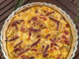 Quiche à la poelée de courgettes tomates