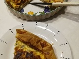 Quiche champignons et fromage ail et fines herbes