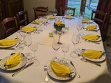 Table jaune primevère