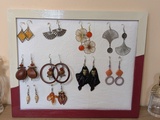 Tableau support de boucles d'oreilles
