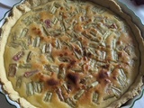 Tarte à la rhubarbe et confiture de fraise rhubarbe