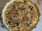 Tarte aux fanes de radis et jaunes d'oeufs