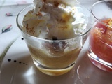 Verrine poire marron