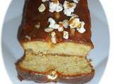 Cake original caramel popcorn et pommes