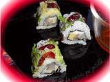 Makis hareng fumé, cranberries, verveine citronnelle