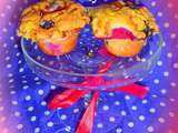 Muffins aux myrtilles yaourt et crumble pistache