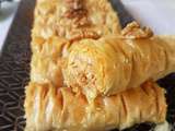 Baklawa ou Baklava Rolls aux Amandes