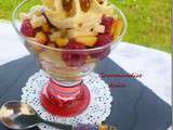 Coupe de Fruits, Dattes Fraiches et Glace à la Vanille