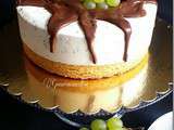 Entremet au Yaourt et Raisin Blanc