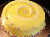 Entremet et Charlotte Mangue Passion