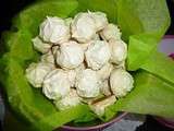 Meringues a la poudre de flan parfumées a la vanille