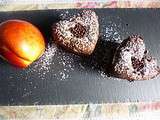 Moelleux au chocolat&nectarines