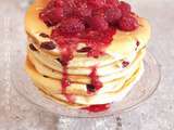 Pancakes aux Cramberries et Framboises