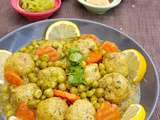 Tajine Petits Pois et Boulettes de Poulet