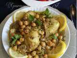 Tajine Poulet Champignons et Pois Chiche