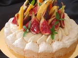 Tarte Tendre aux Fruits { Tarte Dacquoise}