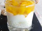 Verrine de Perles du Japon Mangue et Yuzu