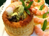 Vol au vent au Curry de Crevettes au Thermomix