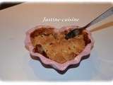 Crumble pomme/poire et carambar