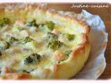 Quiche au saumon et brocoli