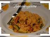 Risotto au chorizo et courgettes