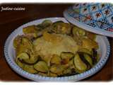 Tajine de Poulet au citron confit et courgettes