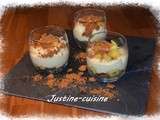 Verrine de pommes, philadelphia et speculoos