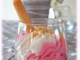 Verrine fraise bicolore