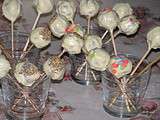 Cake pops au chcolat blanc