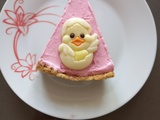 Cheesecake à la framboise de Pâques (Sans Cuisson)