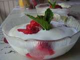 Fraises au fromage blanc