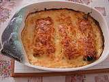 Gratin de poireaux au jambon