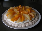 Pavlova pêche poire