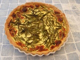 Tarte aux asperge sauvages et jambon