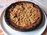 Tarte crumble à la rhubarbe