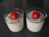 Verrine de courgettes au fromage frais