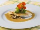 Darne de turbot au jus de poulet