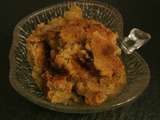 Crumble aux noix sur lit de figues et rhubarbe