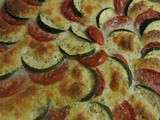 Tarte tomates, courgettes et mozzarella