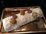 Buche fruits de la passion mangue chocolat blanc