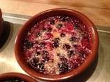 Gratin de fruits rouges noix de coco