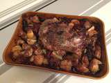 L'épaule d'agneau aux pommes de terres tomates séchées et olives