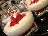 Mousse de fromage blanc vanille fraises