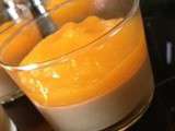 Panna cotta au muscovado et la mangue