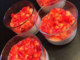 Panna cotta vanille fraises