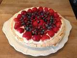 Pavlova aux fruits rouges