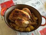 Poulet et pommes de terres aux épices du sud en cocotte