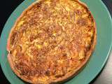 Tarte au chou, carottes et crevettes