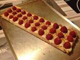 Tarte chocolat blanc framboises